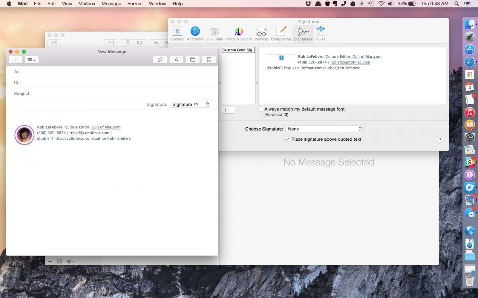 email signatures for mac