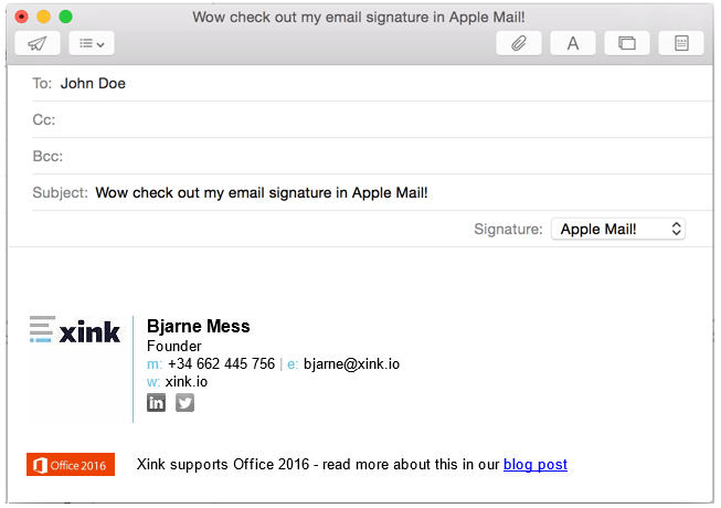 email signatures for mac